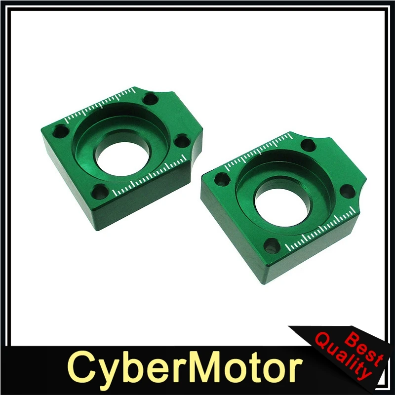 Green CNC Алюминий 15 мм Цепной валик натяжитель регуляторы блоки для ямы грязи велосипед Мотоцикл Мотокросс Motard - Цвет: Green