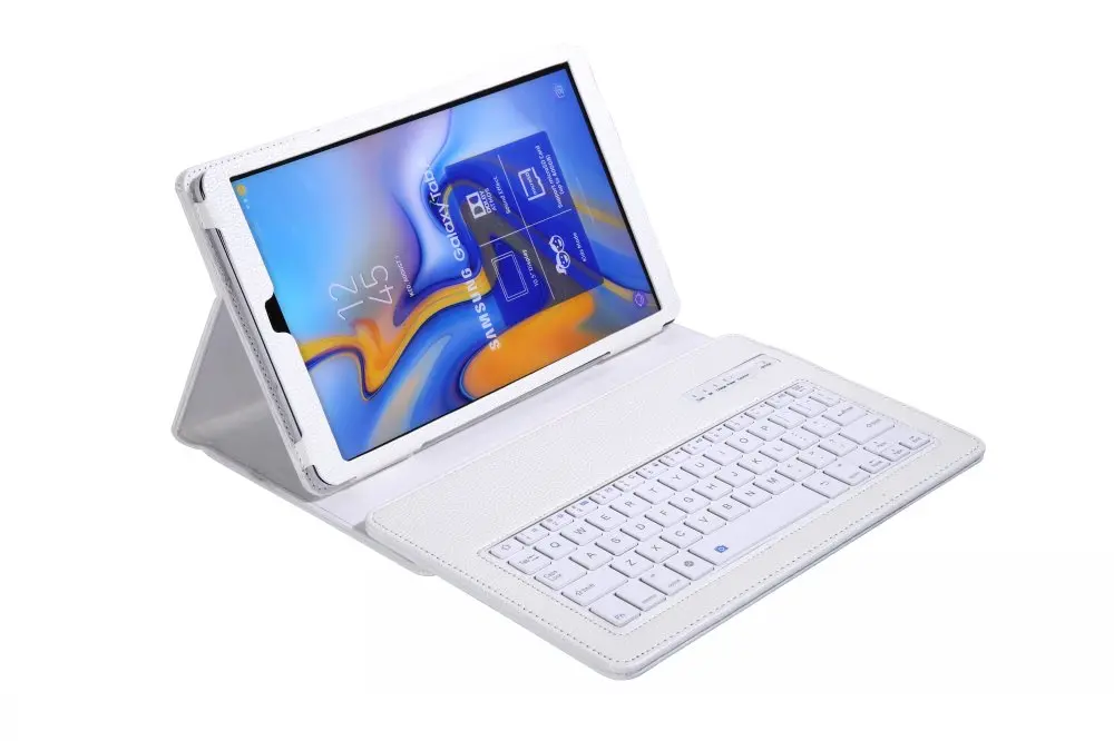 Съемный кожаный чехол с клавиатурой Bluetooth для samsung Galaxy Tab A A2 10,5 T590 T595 SM-T590 чехол с карандашом