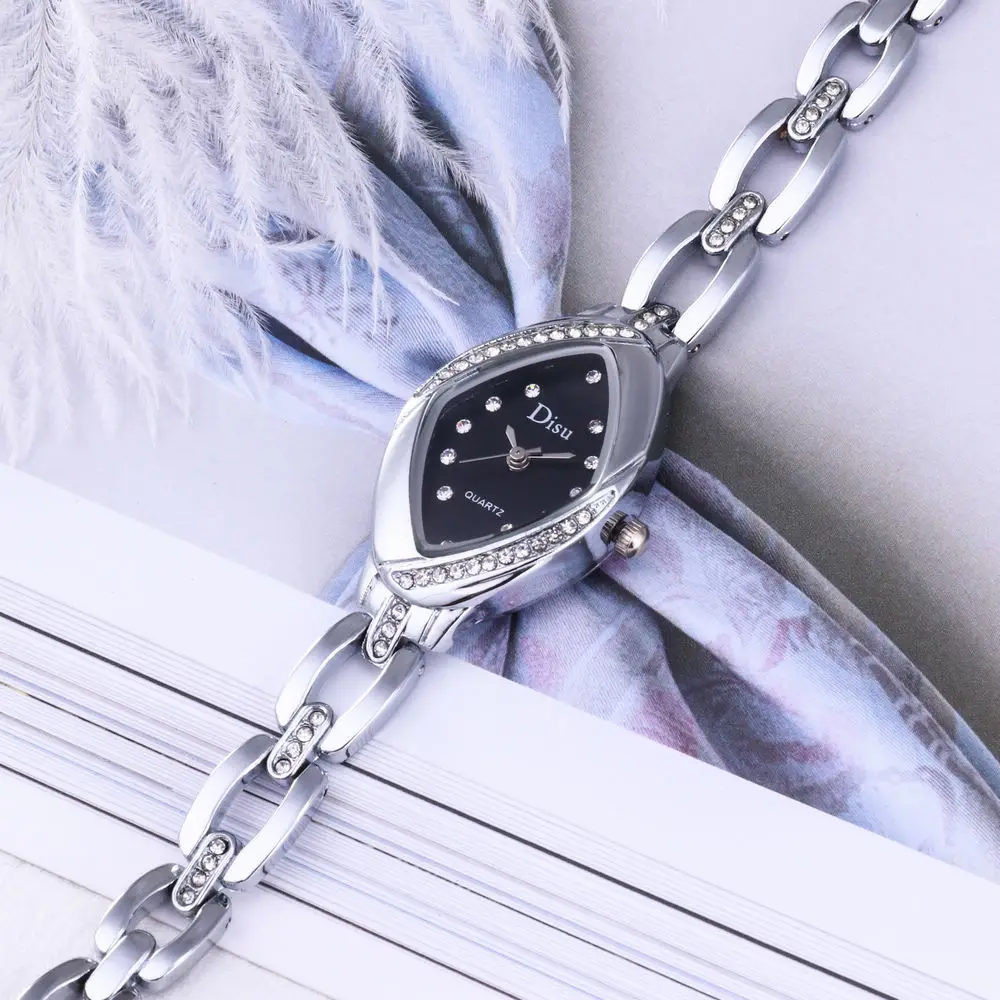

Relogio Feminino 2020 Ladies Watch With Crystals Clocks Women Luxury Diamond Quartz With Steel Woman Wrist watch reloj mujer