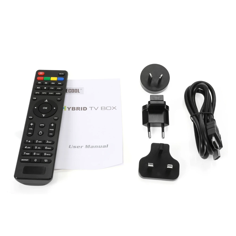 MECOOL Кии Pro ТВ коробка DVB T2 + S2 Amlogic S905D четырехъядерный Android 7 1 Media Player 2 ГБ Оперативная