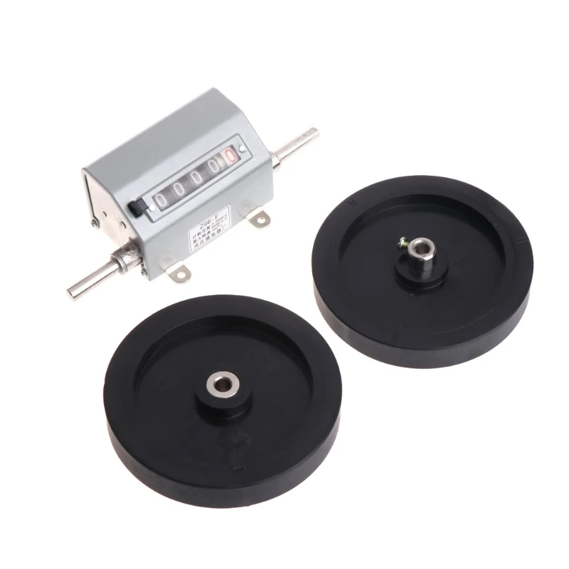 

Z96-F Mechanical Length Distance Meter Counter Double Rolling Wheel 0-9999.9m W-store Jan11