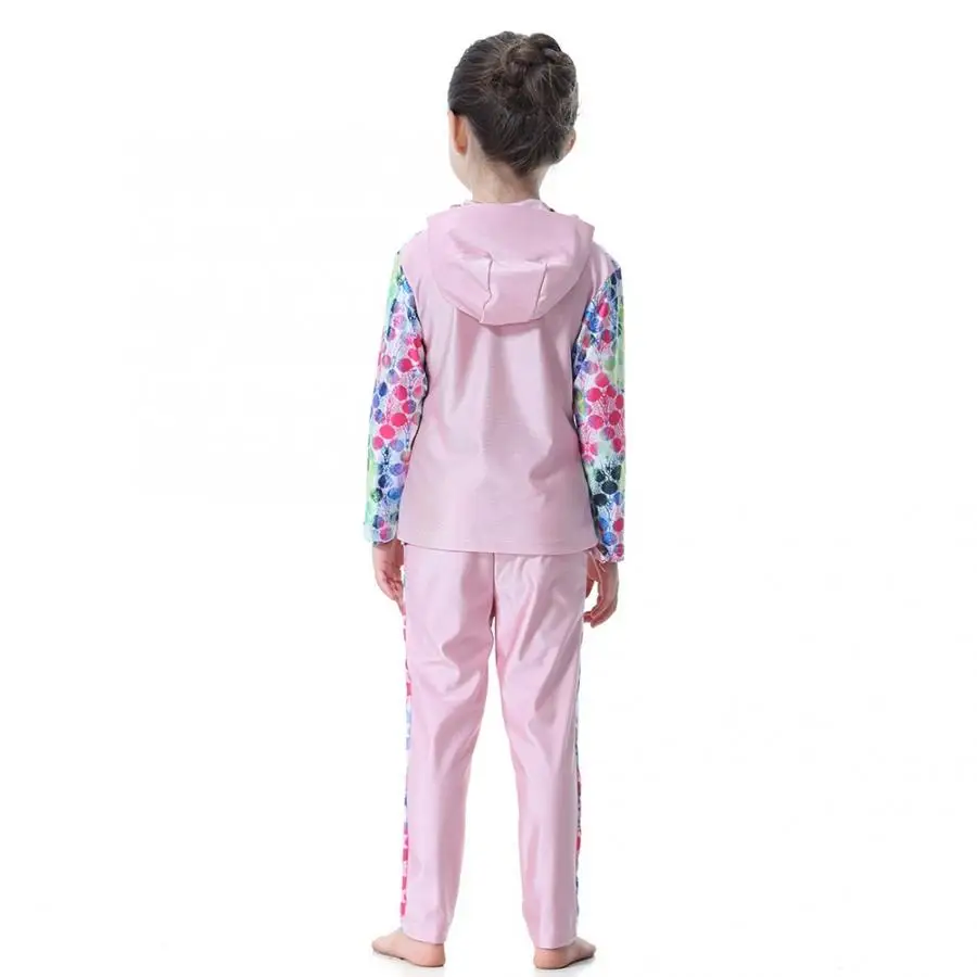 Мусульманские купальники для девочек детский раздельный купальник с длинным