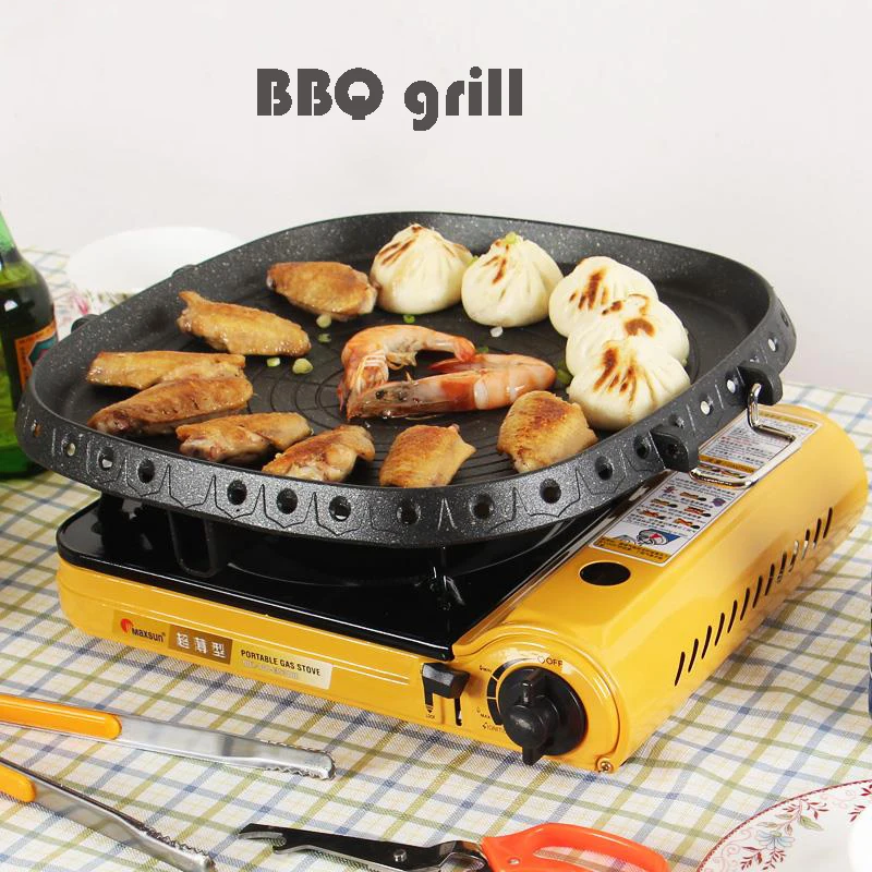 Открытый плита газовая ветрозащитные печь встроенный портативный грили барбекю