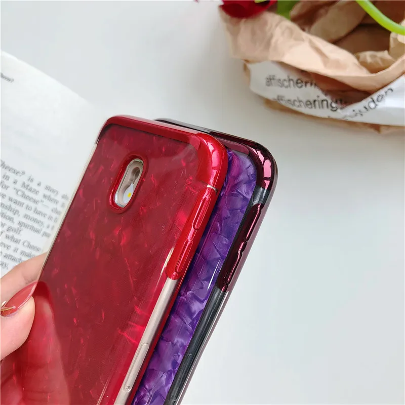 Мрамор блеск для samsung J7 J5 J3 Pro 2017 чехол украшенная крышка J4 J6 J8 2018 A3 A5 A6 A7 A8 плюс M10 M20
