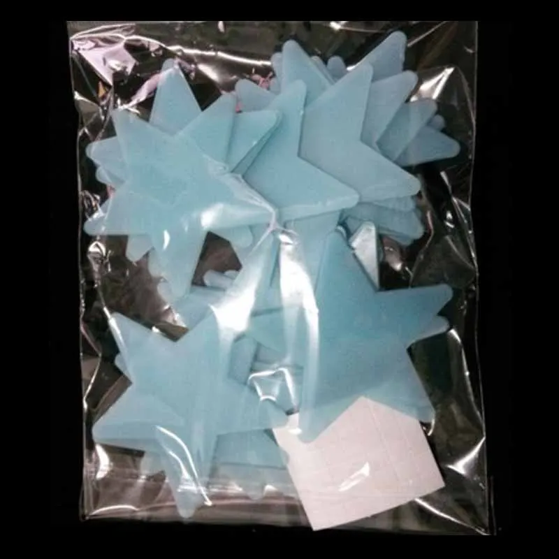 Светящиеся звезды 6 5 см настенная наклейка домашний светящийся декор