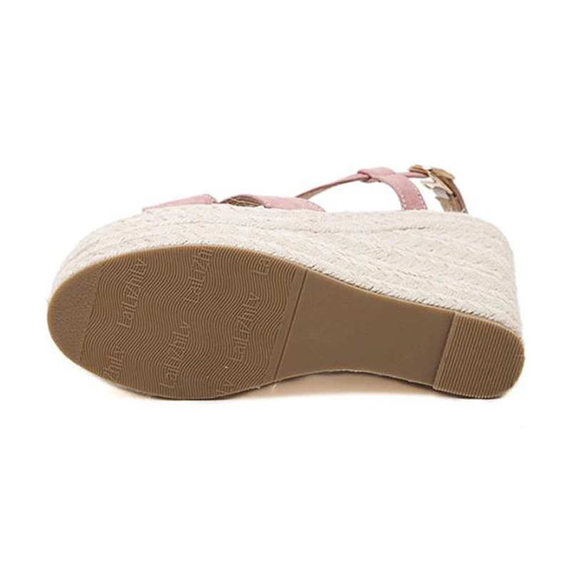 TANGNEST/открытый носок женские босоножки Лето 2017 г. из флока с пряжкой на очень