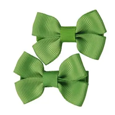 

200pcs/lot Green Kids-and-Pet-dog-head-flower-hairpin-clip-hair-bow