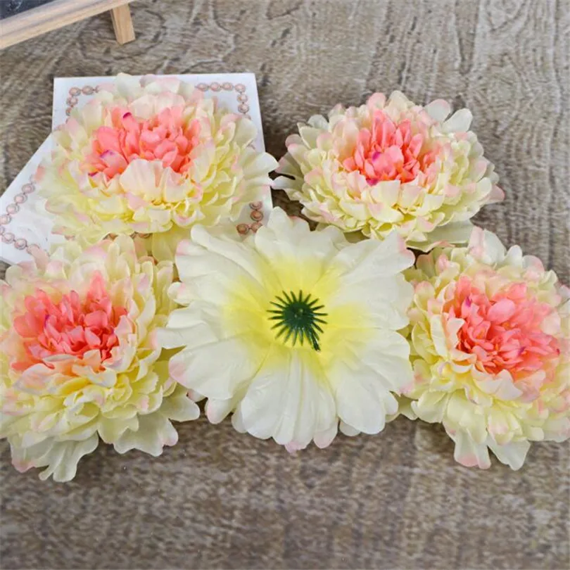 100pcs Artificial Peony Flower Heads 6.69&quot Simulated Flowers for Wedding Christmas Party Decoration DIY Jewlery | Дом и сад