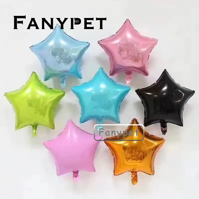 Оптовая продажа 50 шт./лот форма звезды металлический цвет 18 дюймов