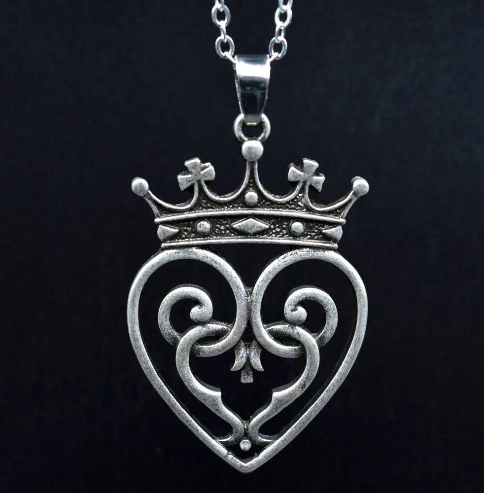 1 шт. Прямая поставка винтажное серебряное шотландское ожерелье с подвеской