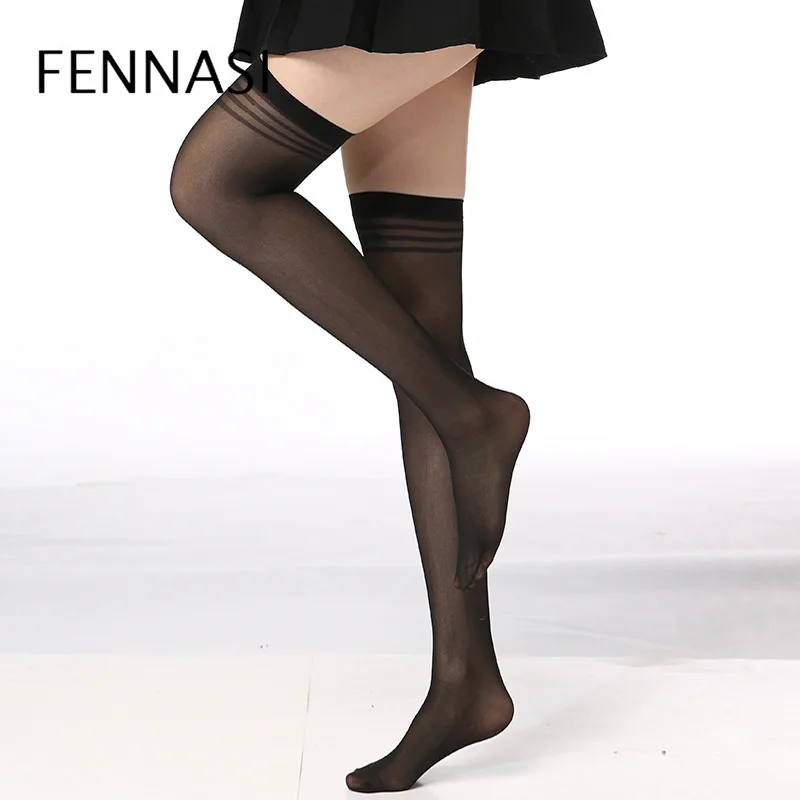 Женские сексуальные чулки до колена FENNASI облегающие нейлоновые длинные бедра