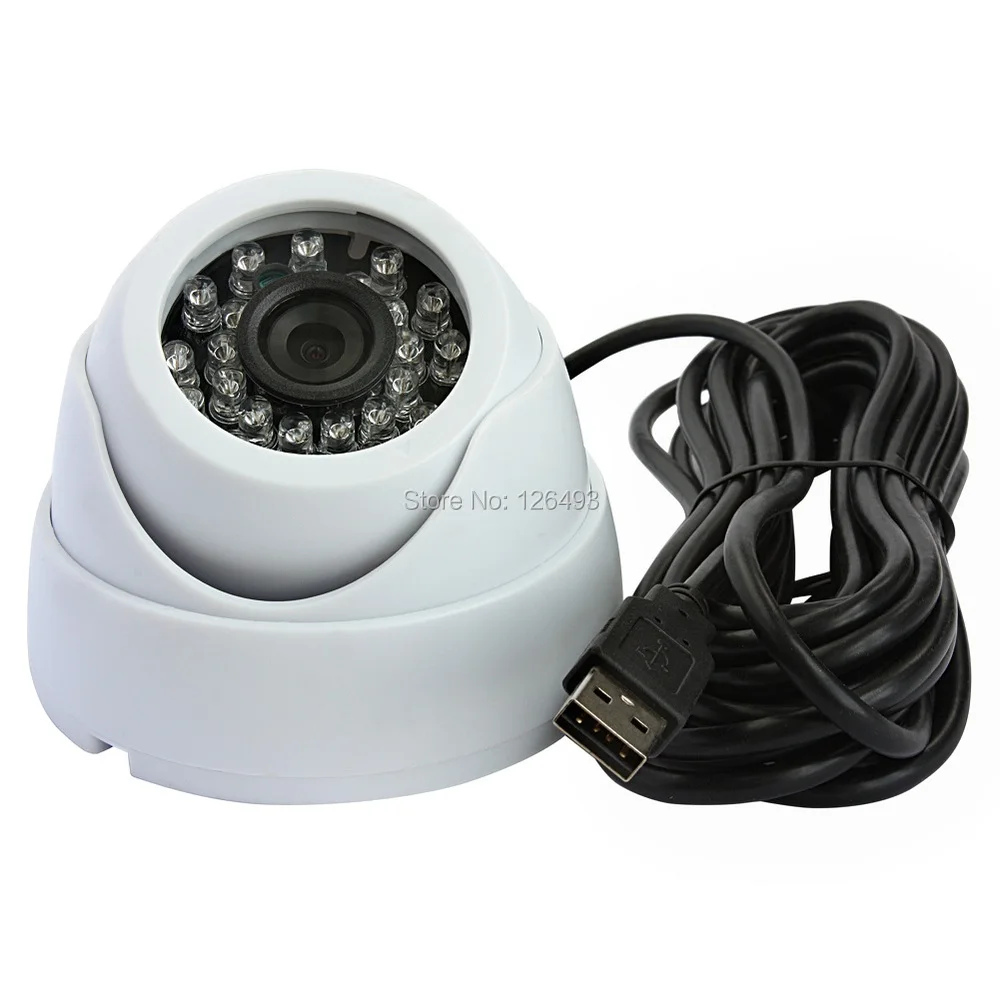 1080P indoor plastic H.264 1/3" CMOS AR0330  infrared night vision usb webcam dome camera