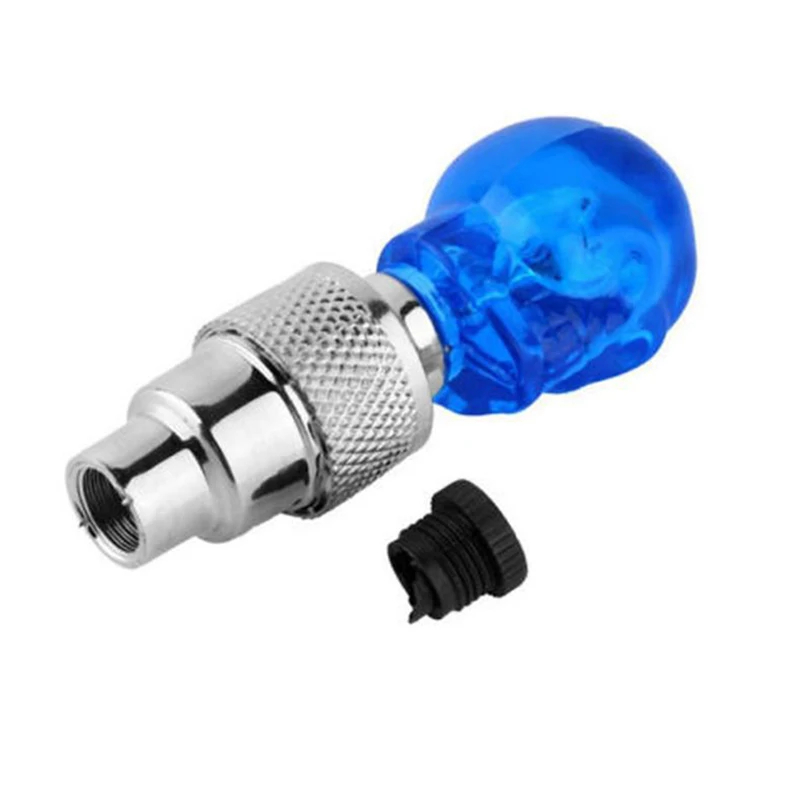 Новинка 2 шт. светодиодсветильник лампа в форме черепа для шин велосипеда