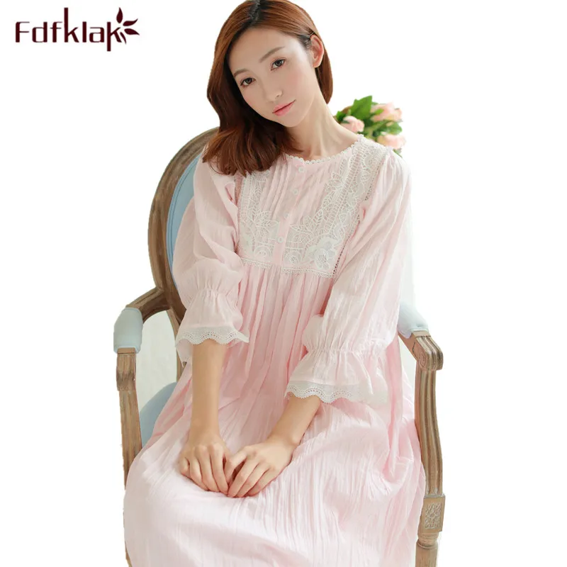 Ночная рубашка Fdfklak Хлопковая пижама для беременных|maternity sleepwear|pregnancy pijamapregnant pijamas