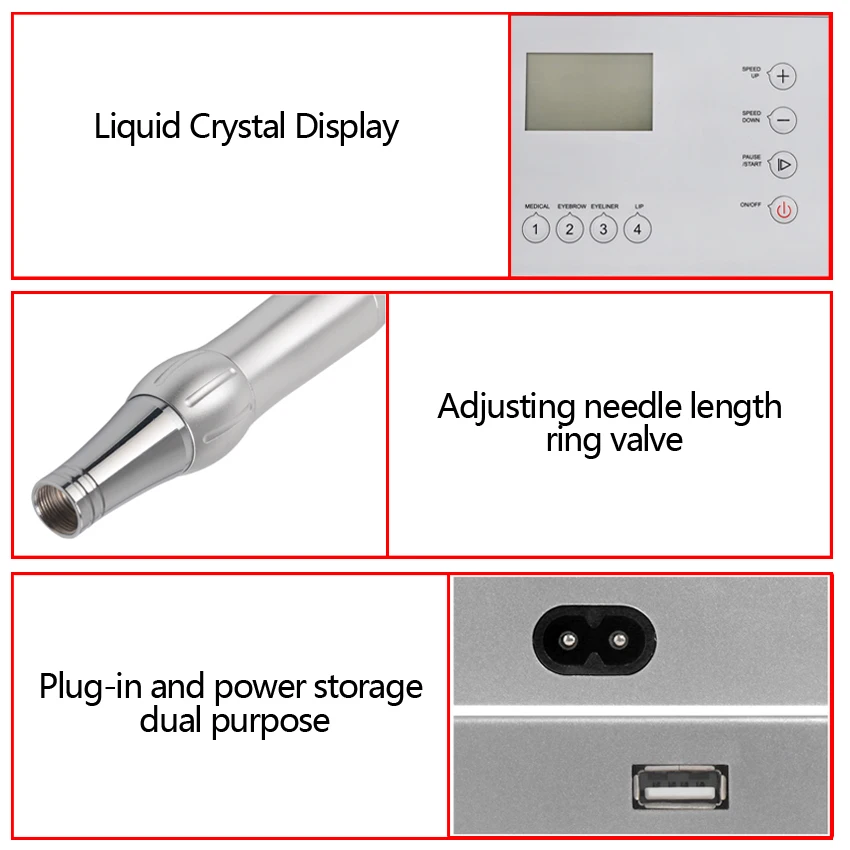 Татуировки Kit Набор цифровой Перманентный Макияж татуировки устройства комплект