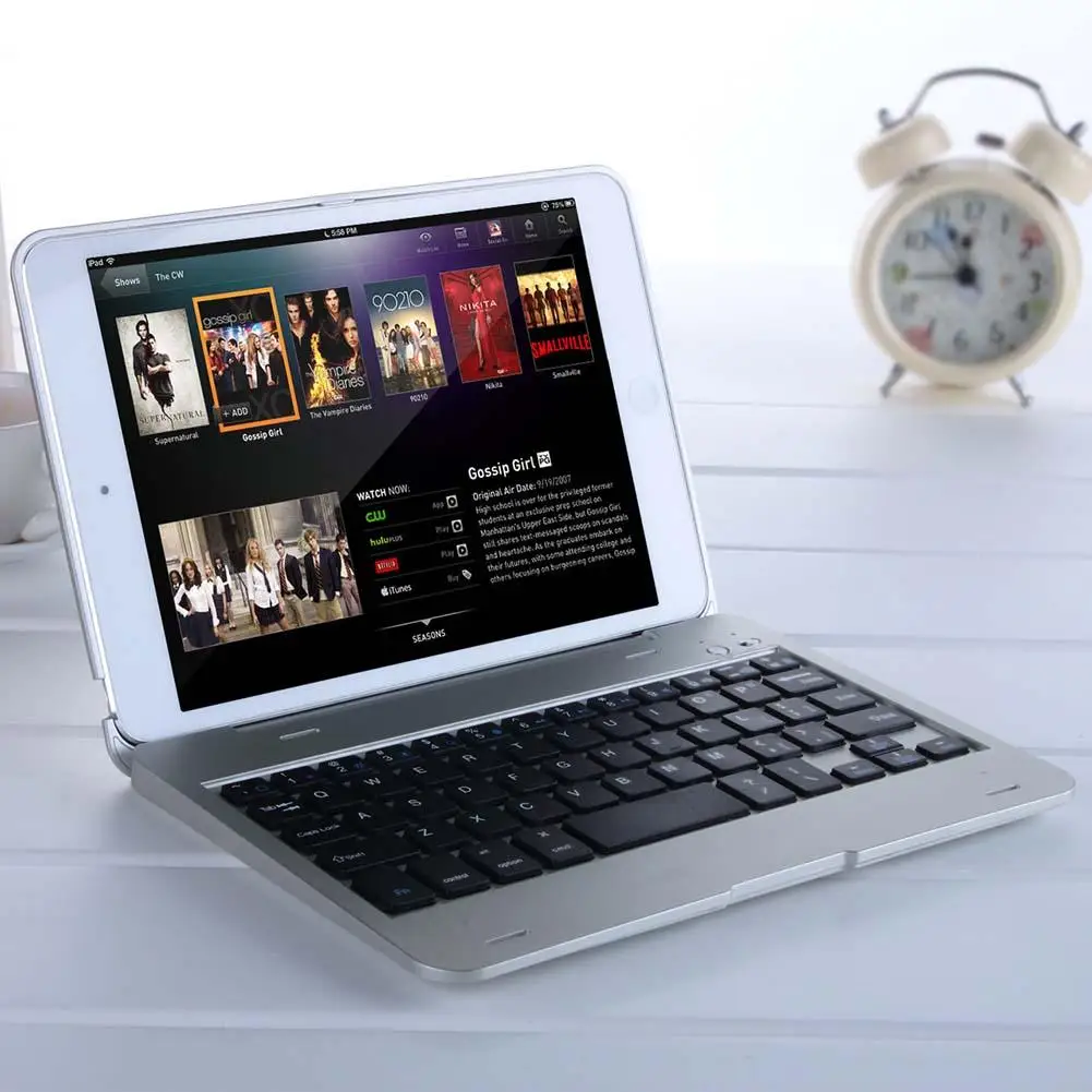 Складной беспроводной Перезаряжаемый чехол-клавиатура для iPad Mini E