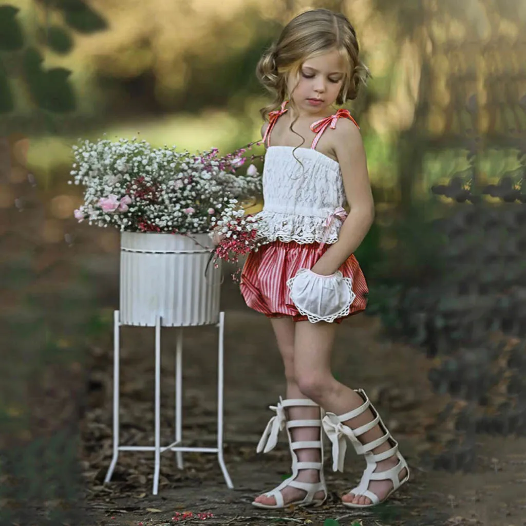 SAGACE/Детские комплекты детская одежда купальник летние для девочек кружевные с