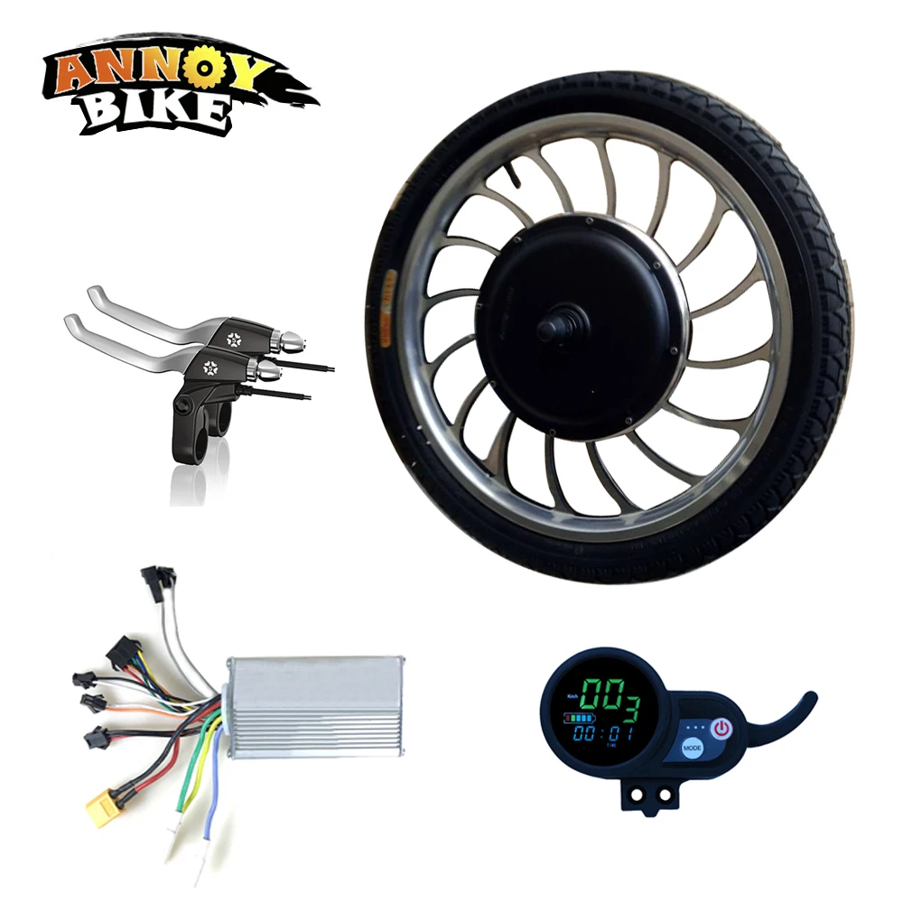 

ANNOYBIKE 20'' 36V48V1000W Electric Motor Wheel Kit Controller LCD Display Motor Bicicleta Electrica Scooter Ebike Accessories