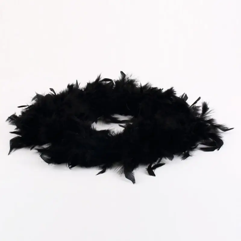 20pcs 2M Fluffy Feather Boa Strip Fancy Dress Party Wedding Decoration Xmas Gift Free shipping |
