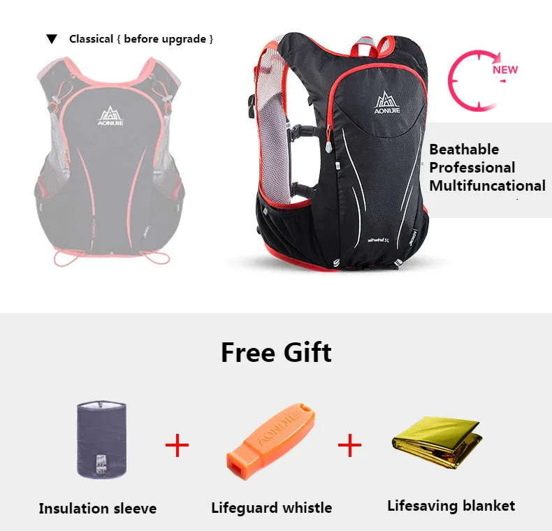 AONIJIE 5L открытый спортивный рюкзак женский мужской марафон 2L сумка для воды жилет рюкзак анти-обезвоживание воды Езда Туризм Бег