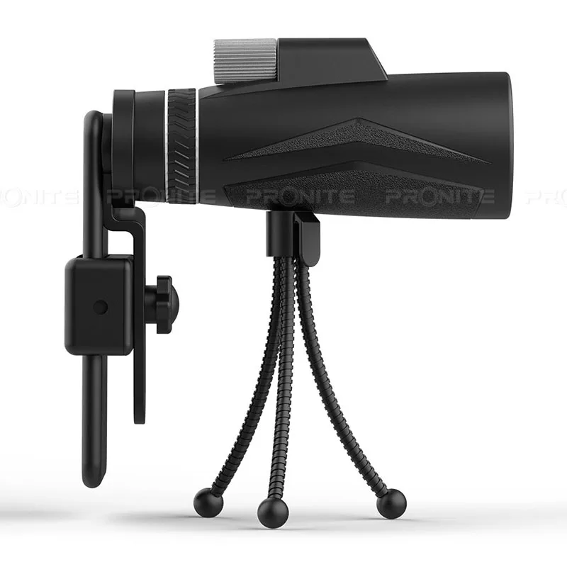 Монокуляр Zoom 12x50 профессиональный телескоп HD ночного видения Монокуляр охотничья оптика прицелы держатель телефона/штатив Turizm Spyglass