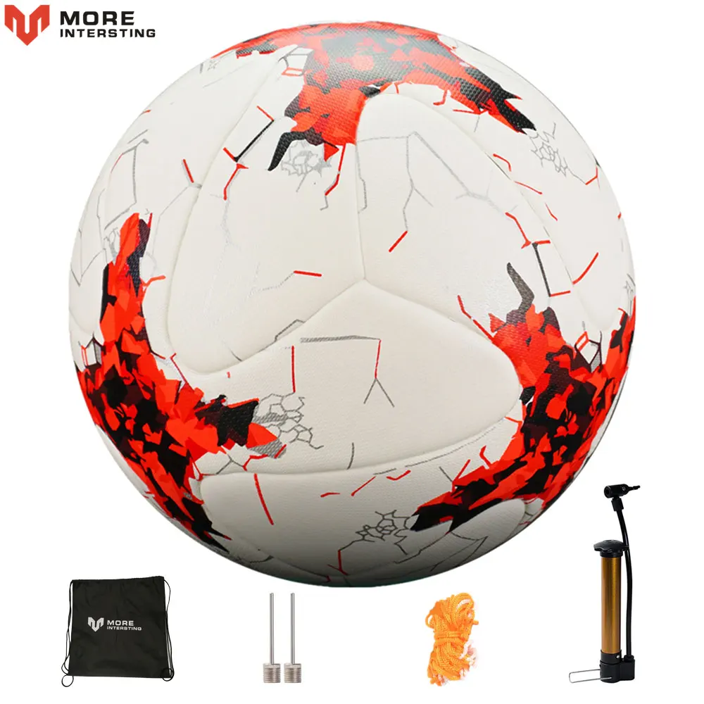 

Russia Professional Size 4 Size 5 Football Premier PU Seamless Soccer Ball Goal Team Match Training Balls League futbol bola