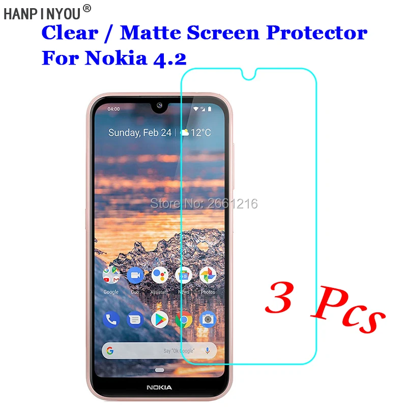 3 шт./лот для Nokia 2/4 2 новый HD прозрачный/антибликовый матовый передний экран