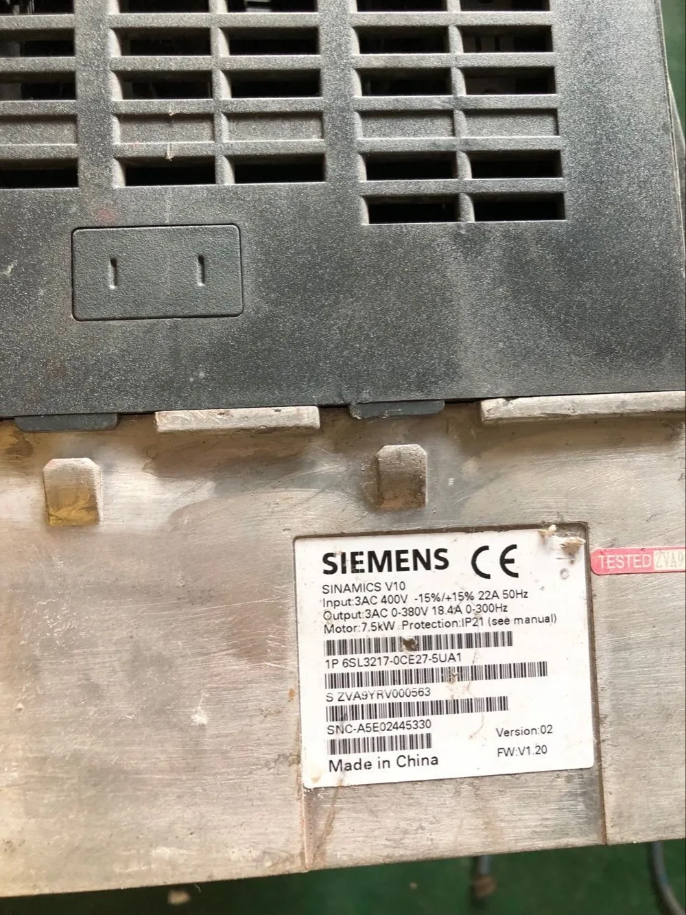 

6SL3217-0CE27-5UA1 Good appearance , 90% new ,90 days warranty , in stock free shipping
