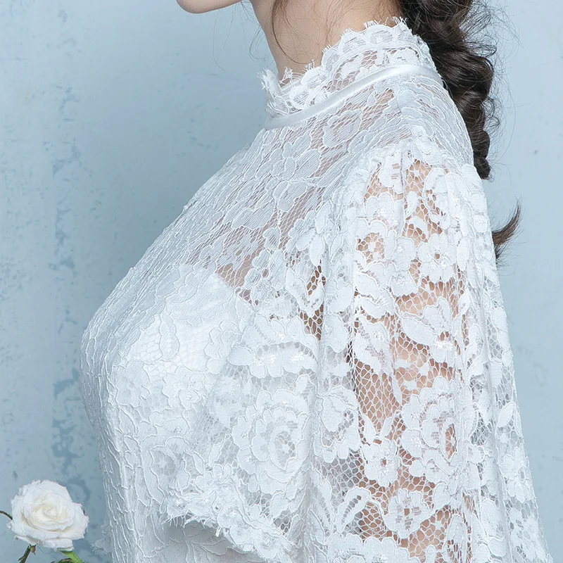 Платье для вечеринок с высоким воротом кружевное платье особых случаев ZHM043 |