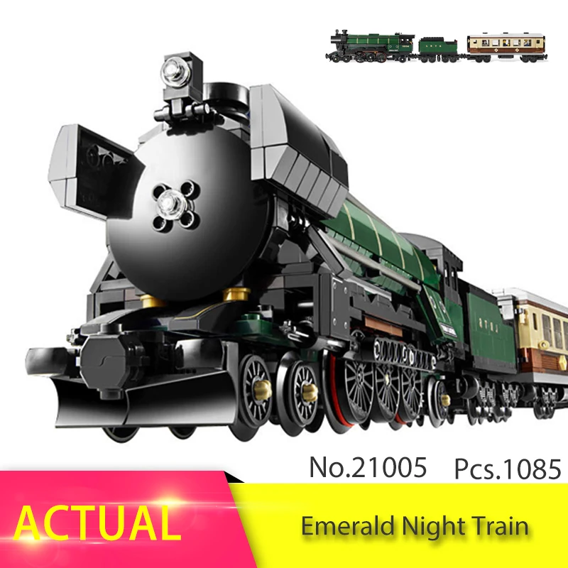 21005 дизайн серии изумрудная ночь модель поезда строительные Наборы блок кирпич