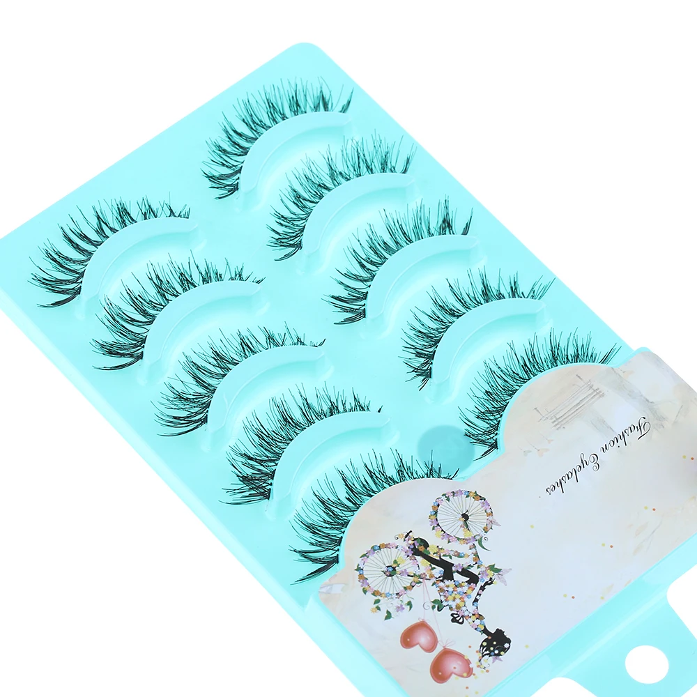 5 пар/компл. Мягкие Длинные Накладные ресницы ручной работы Очаровательные для