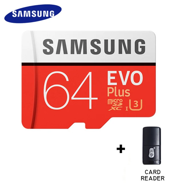 SAMSUNG карта памяти Micro SD класса 10 32 gb TF Card 64 Гб 128 Гб microsdhc U3 4K HD до 100 МБ/с. дропшиппинг карты sd слот для карт памяти - Емкость: MC64G-TFReader