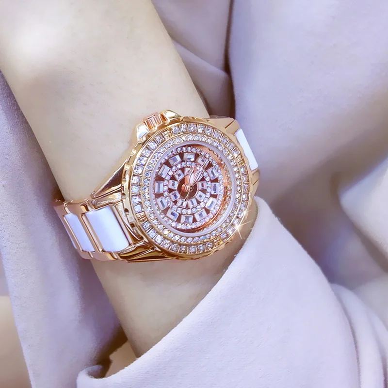 Женские часы класса люкс 2017 элегантные известного бренда Diamond под платье женские