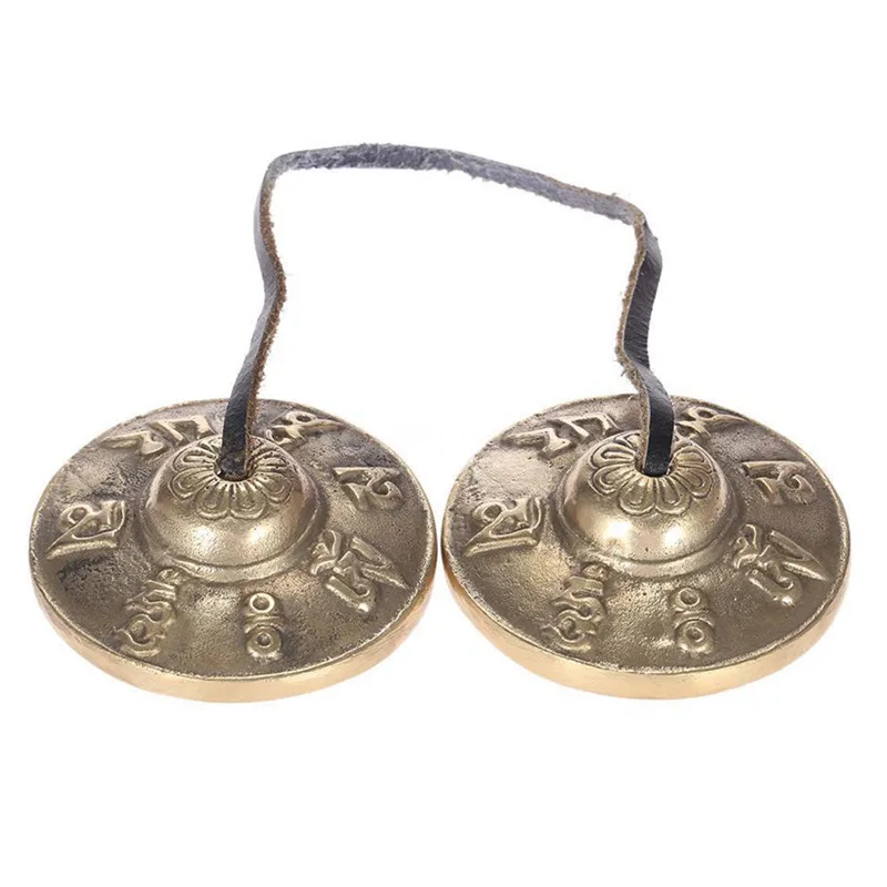2.6in компактный ручной работы металлический расслабляющий Tingsha Cymbal Bell|Гонги и