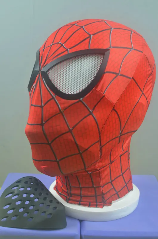 Черный Высокое качество косплей человек паук Faceshell с Spiderman маска Хэллоуин человек паук костюм реквизит - Цвет: Черный