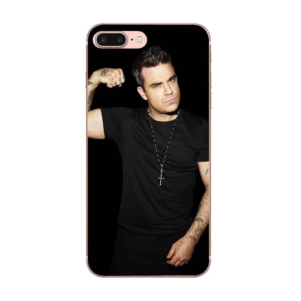 Uk Singer Star Robbie Williams Мягкий ТПУ топ продаж для Apple iPhone 4 4S 5 5C 5S SE 6 6S 7 8 Plus X XS Max