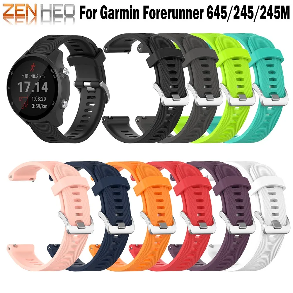 Ремешок для часов Garmin Vivoactive 3 Forerunner 245 245M 645 умный Браслет для samsung Galaxy Active/Active 2 40 мм 44 мм