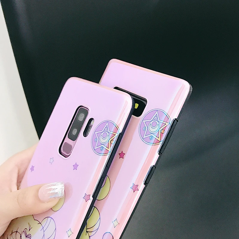 Чехлы YHBBCASES для Samsung S10 Plus S8 S9 Сейлор Мун мультяшный мягкий чехол Galaxy Note 10 8 9
