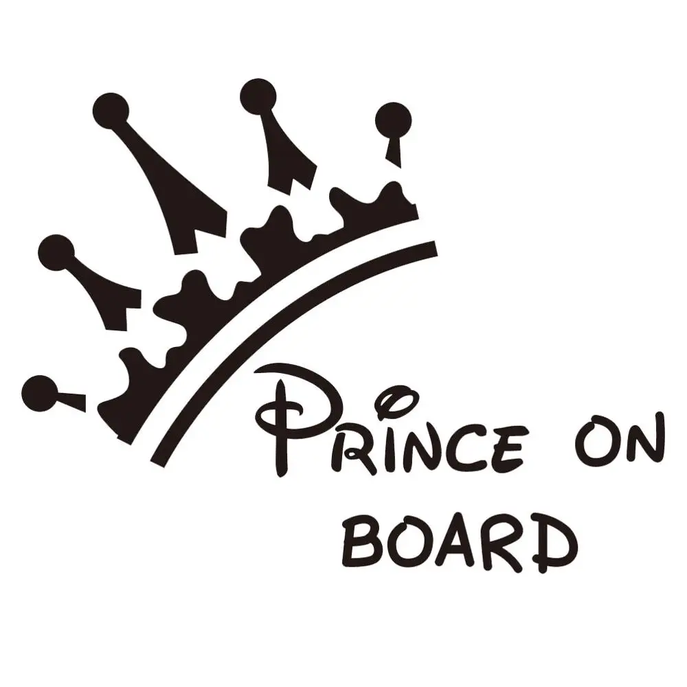 SEKINNEW Prince на доске Милая виниловая наклейка на окно ноутбука стикер на стены, автомобили бампер наклейки для украшения дома детские аксессуары
