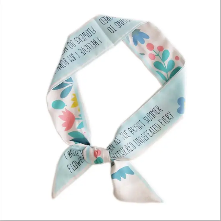 Новинка 2019 шарф маленький в национальном стиле с цветочным принтом женский