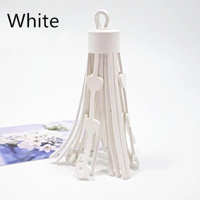 White 4 шт. винтажный искусственная кожа любовь форма ювелирные изделия с кистями самодельный брелок сумка Подвеска декоративные аксессуары ремесла кисточки отделка - Цвет: White
