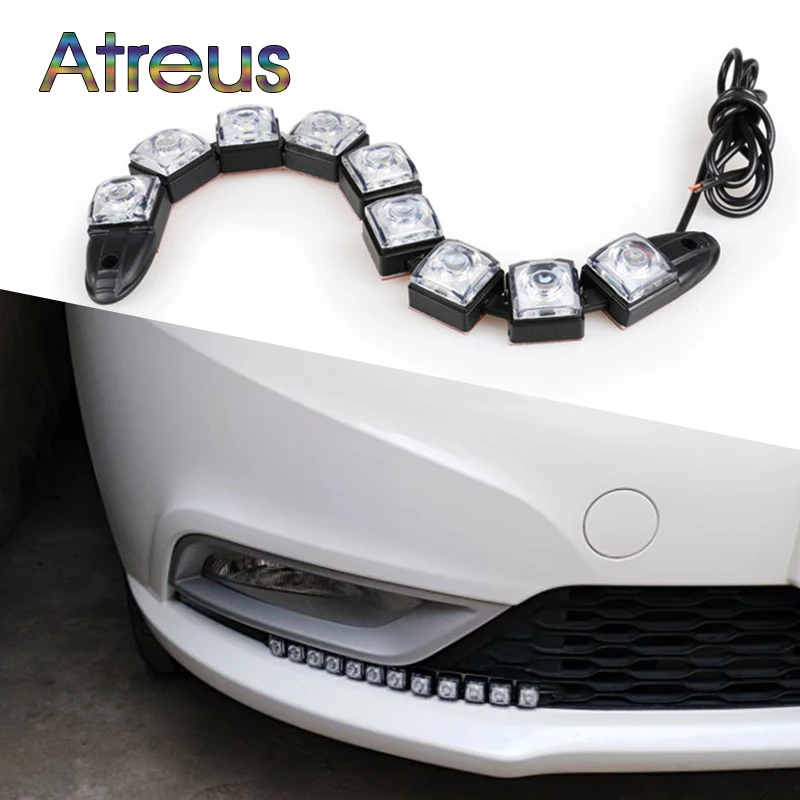 Atreus автомобиля светодиодный дневные огни 12В для Ford focus 2 3 fiesta Lada Nissan juke Citroen c4 c5 c3