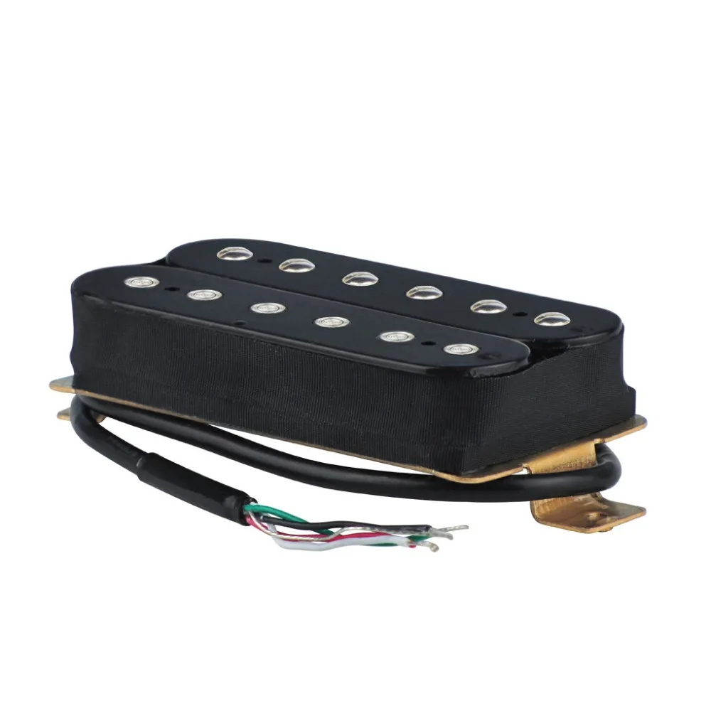 FLEOR Pickup Guitar Bridge Humbucker Electric Black Ceramic Magnet 4 Wire Parts Accessories | Спорт и развлечения