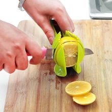 1Pc Kitchen Gadgets Plastic Potato Slicer Tomato Cutter Tool Shreadders Lemon Cutting Holder Cooking Tools Kitchen Accessories