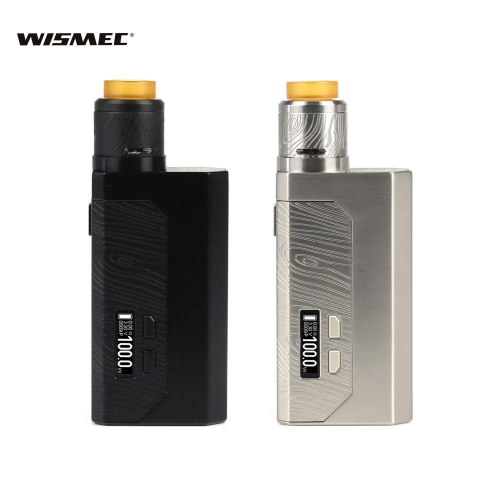 Оригинал Wismec Luxotic MF Box Kit с гильотинной V2 RDA Vape Tank 7 мл squonk bottle использует 21700/18650