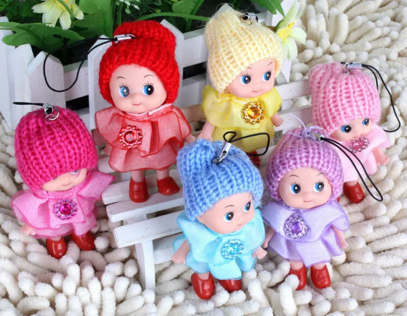 

1 шт., Мини кукла Ddung, лучшая мягкая игрушка, подарок для девочки, путающая кукла, брелок, подвеска для телефона, украшение, случайный цвет