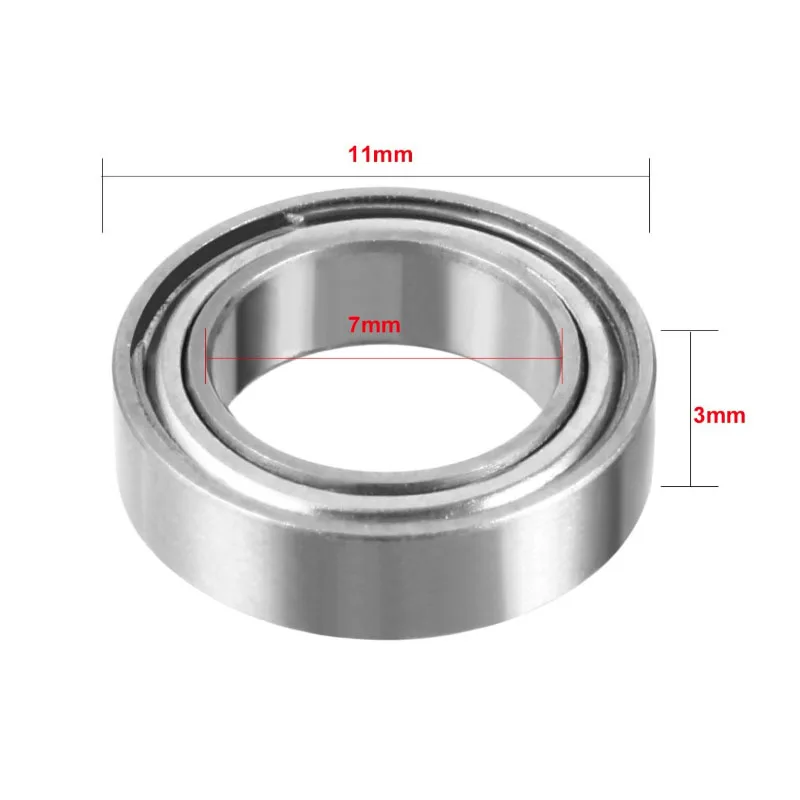 20pcs MR117ZZ 7mmx11mmx3mm Double Shielded Miniature Deep Groove Ball Bearing | Обустройство дома