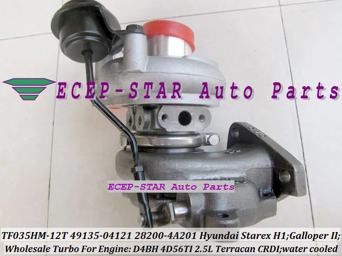 TF035 49135-04121 28200-4A201 турбокомпрессор с водяным охлаждением для HYUNDAI Starex H1 Galloper Terracan CRDI