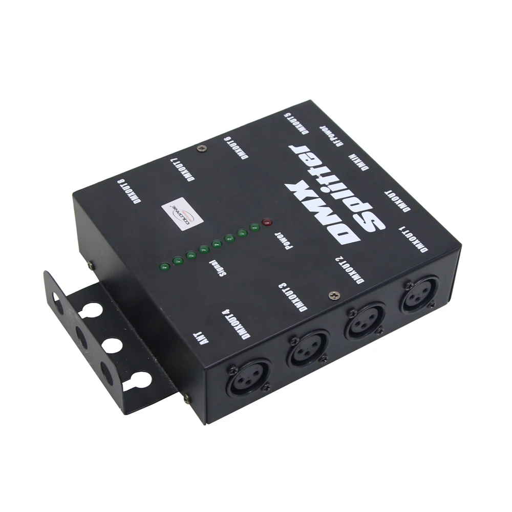 8 Way DMX Splitter Distribution Amplifier Channels DMX512 for Party DJ Show Club Disco KTV Stage Light | Освещение