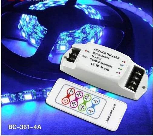

BC-361 4A * 3CH RGB светодиодный контроллер 12 В, гибкий мини-контроллер RGB для светодиодов с постоянным напряжением